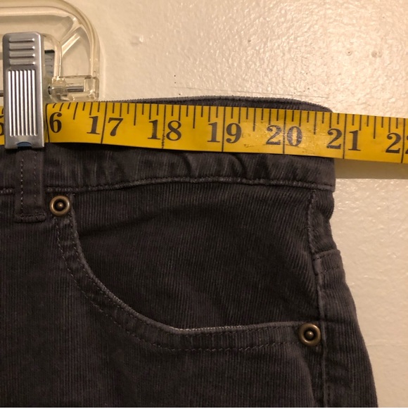 Charter Club Dark Gray Corduroy Pants with Flat Front, Straight Leg, size 20W - Picture 9 of 10